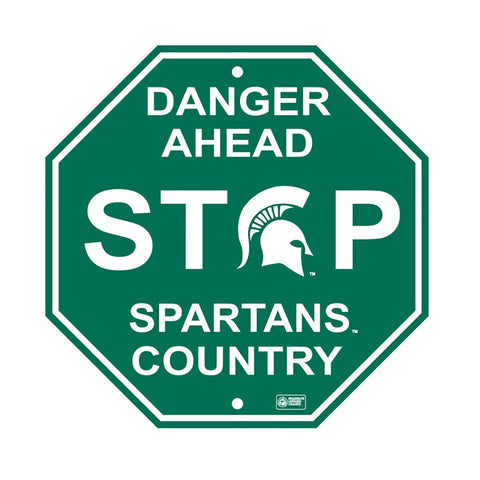Michigan State Spartans Stop Sign
