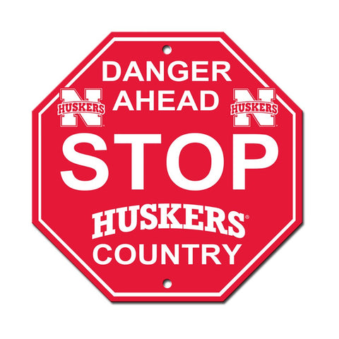 Nebraska Cornhuskers Stop Sign
