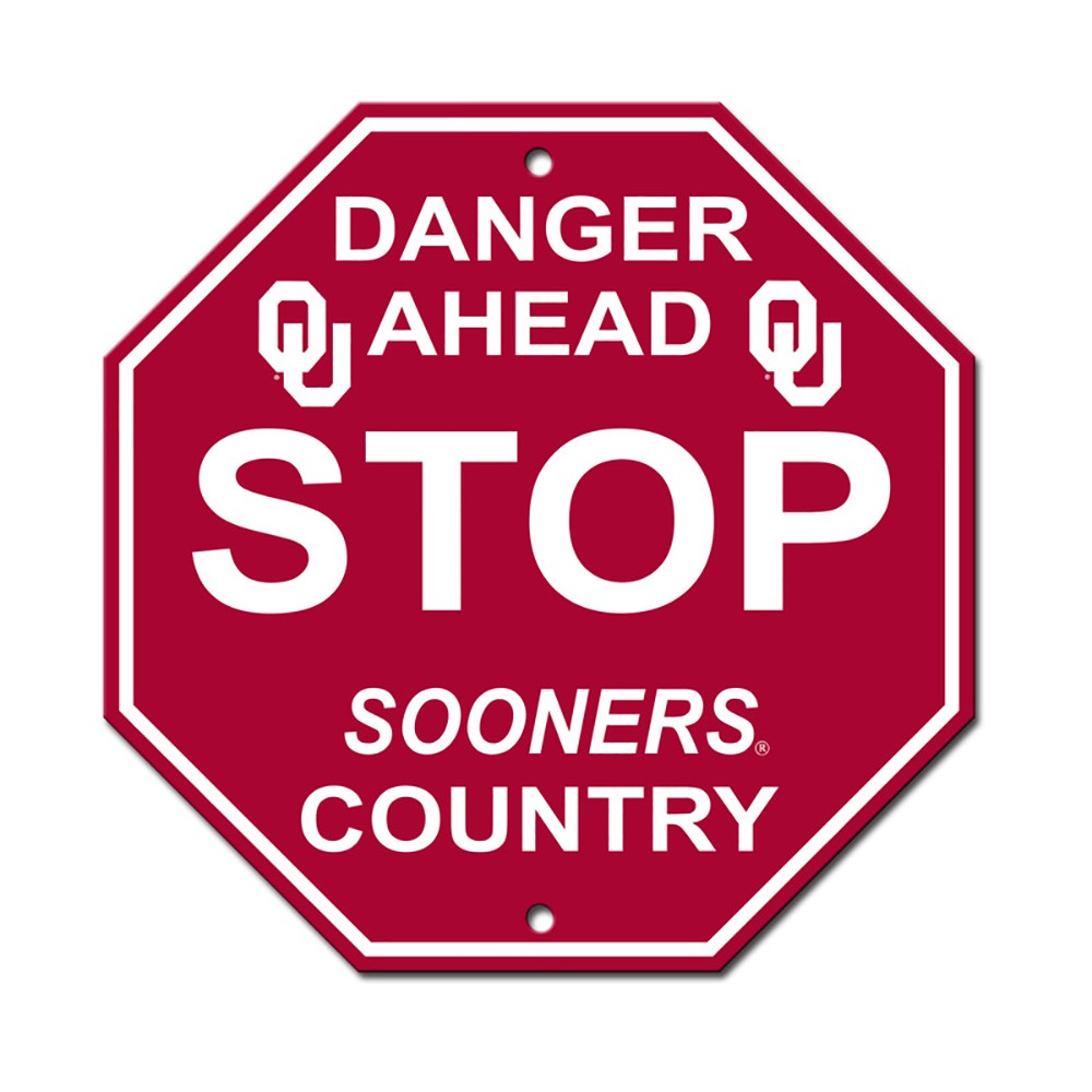 Oklahoma Sooners Stop Sign
