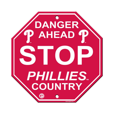 Philadelphia Phillies Retro Stop Sign
