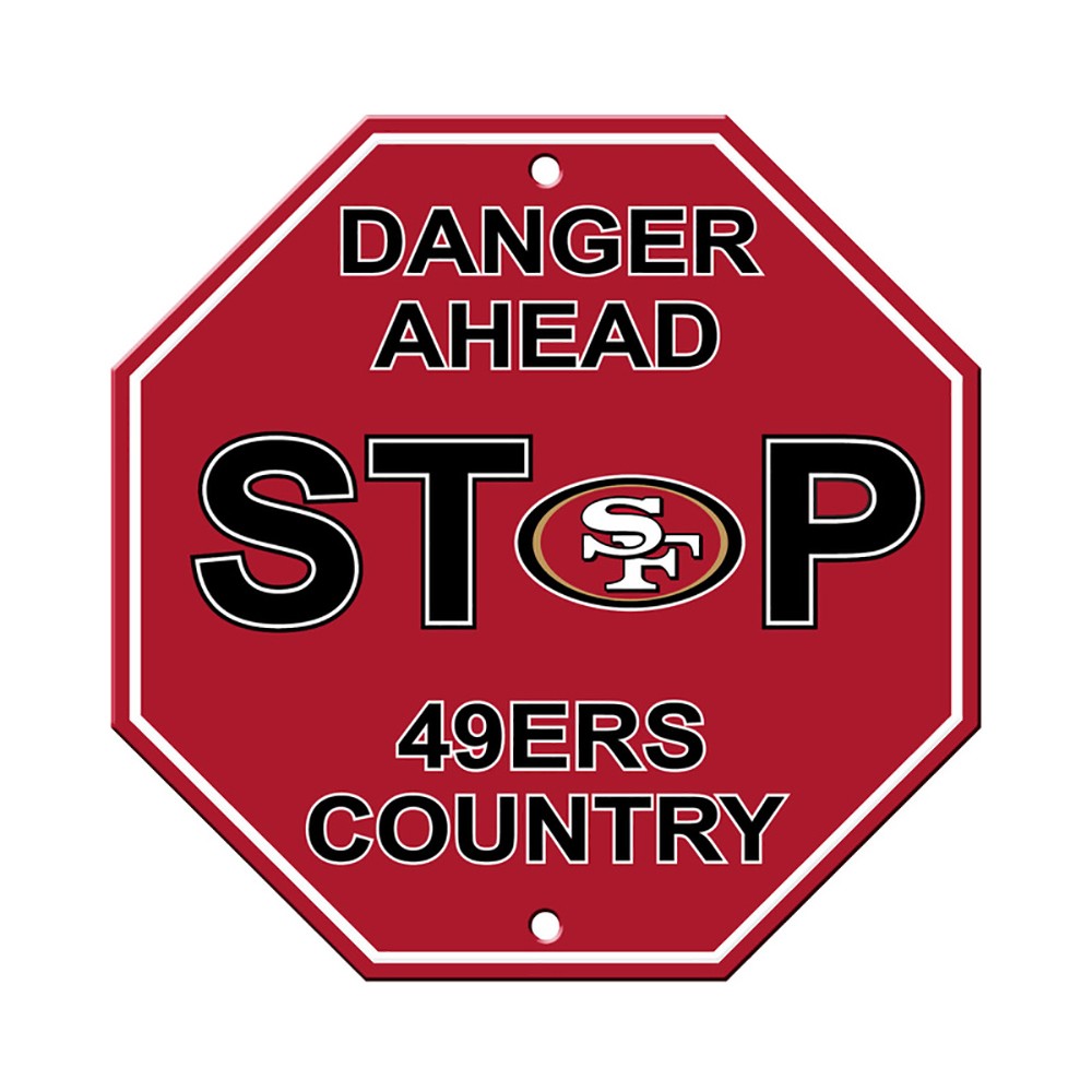 49ers Block Sign San Francisco 49ers Stop Sign – Fan Treasures