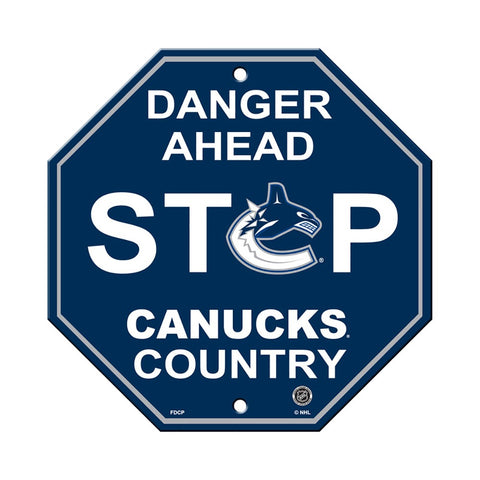 Vancouver Canucks Stop Sign