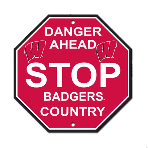 Wisconsin Badgers Stop Sign