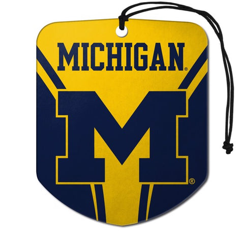 Michigan Wolverines 2 Pack Air Freshener - Shield