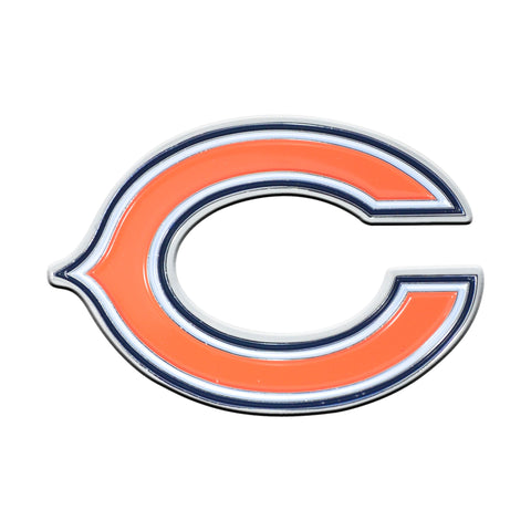 Chicago Bears Metal Auto Emblem - Color