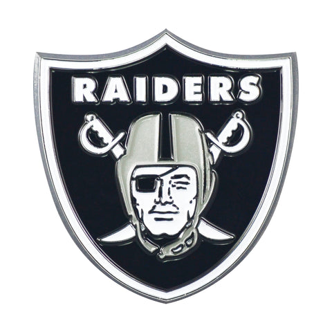 Oakland Raiders Metal Auto Emblem - Color