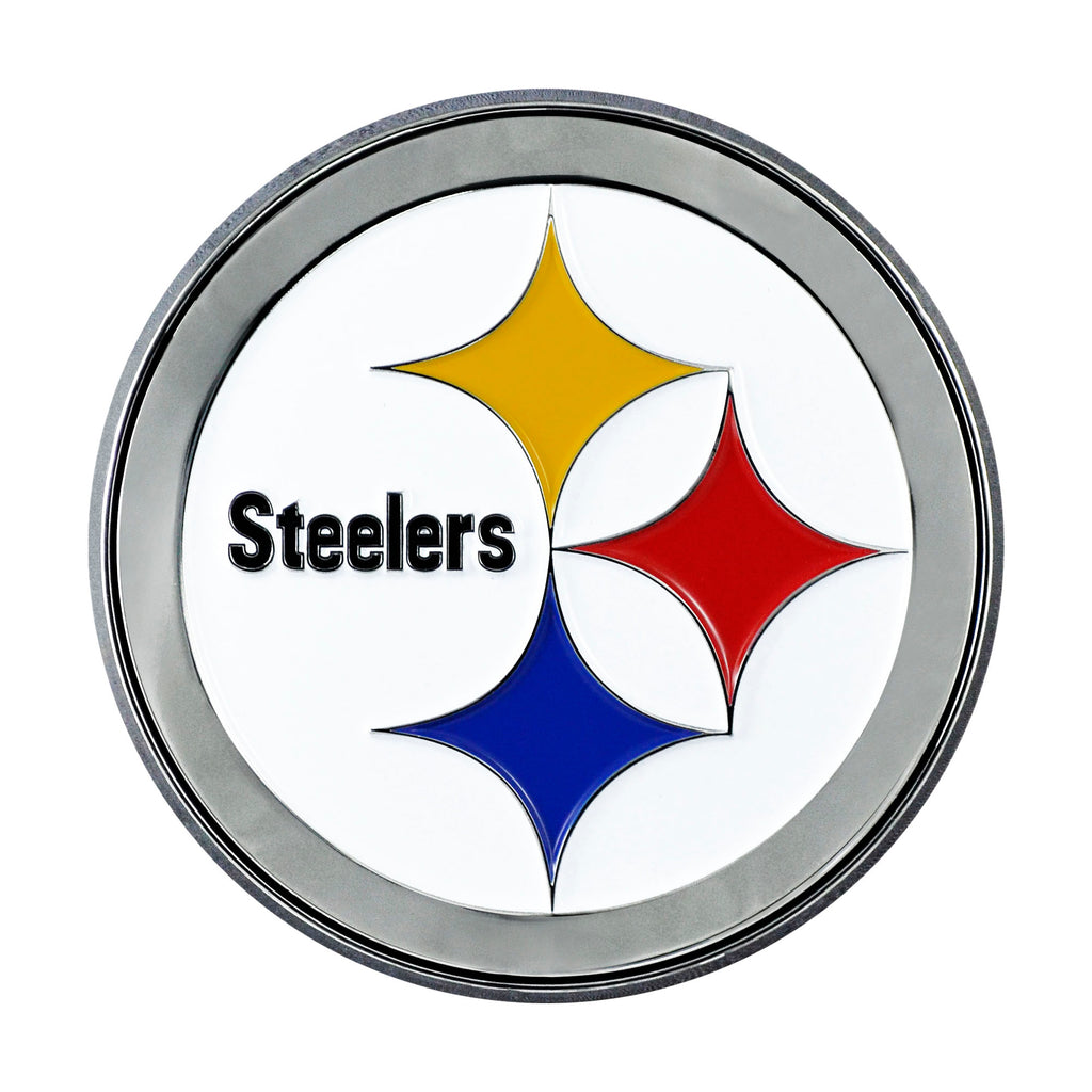 Pittsburgh Steelers Metal Auto Emblem - Color
