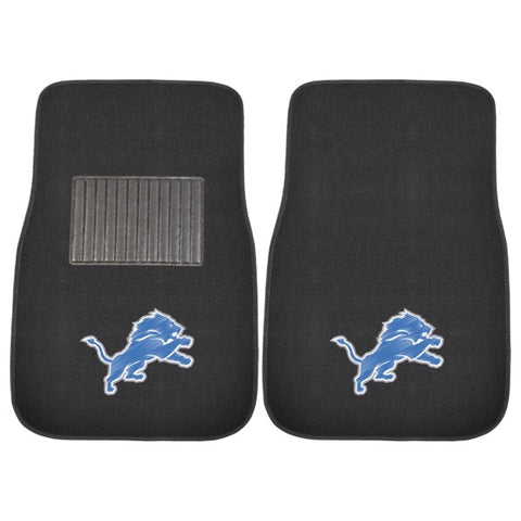 Detroit Lions 2 Piece Embroidered Car Mat