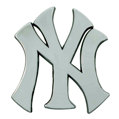 New York Yankees Metal Auto Emblem - Chrome