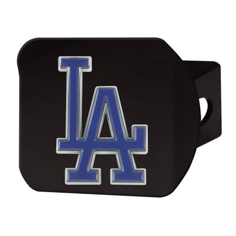 Los Angeles Dodgers Metal Hitch Cover - Black w/ Color