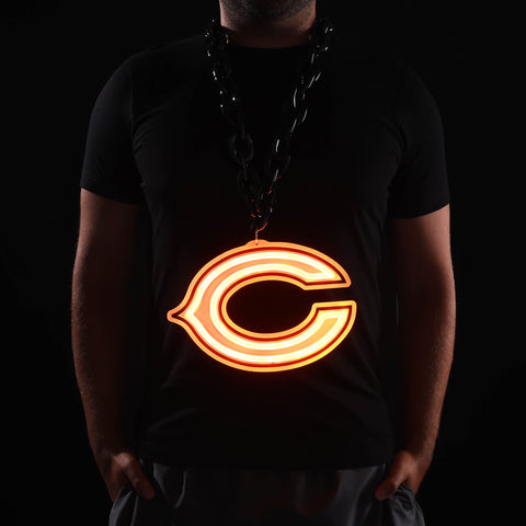 Chicago Bears 10" Neon Light Up Big Logo Fan Chain