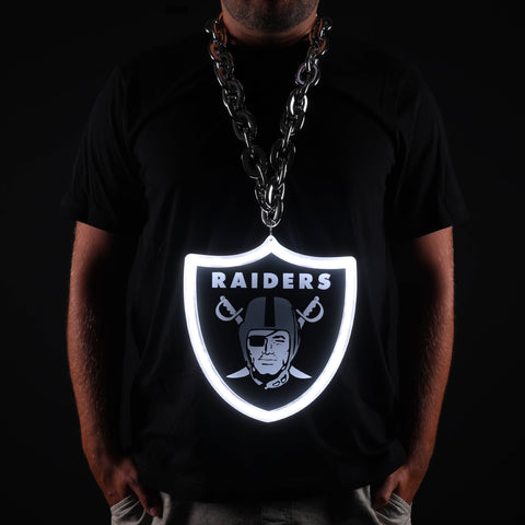 Las Vegas Raiders 10" Neon Light Up Big Logo Fan Chain