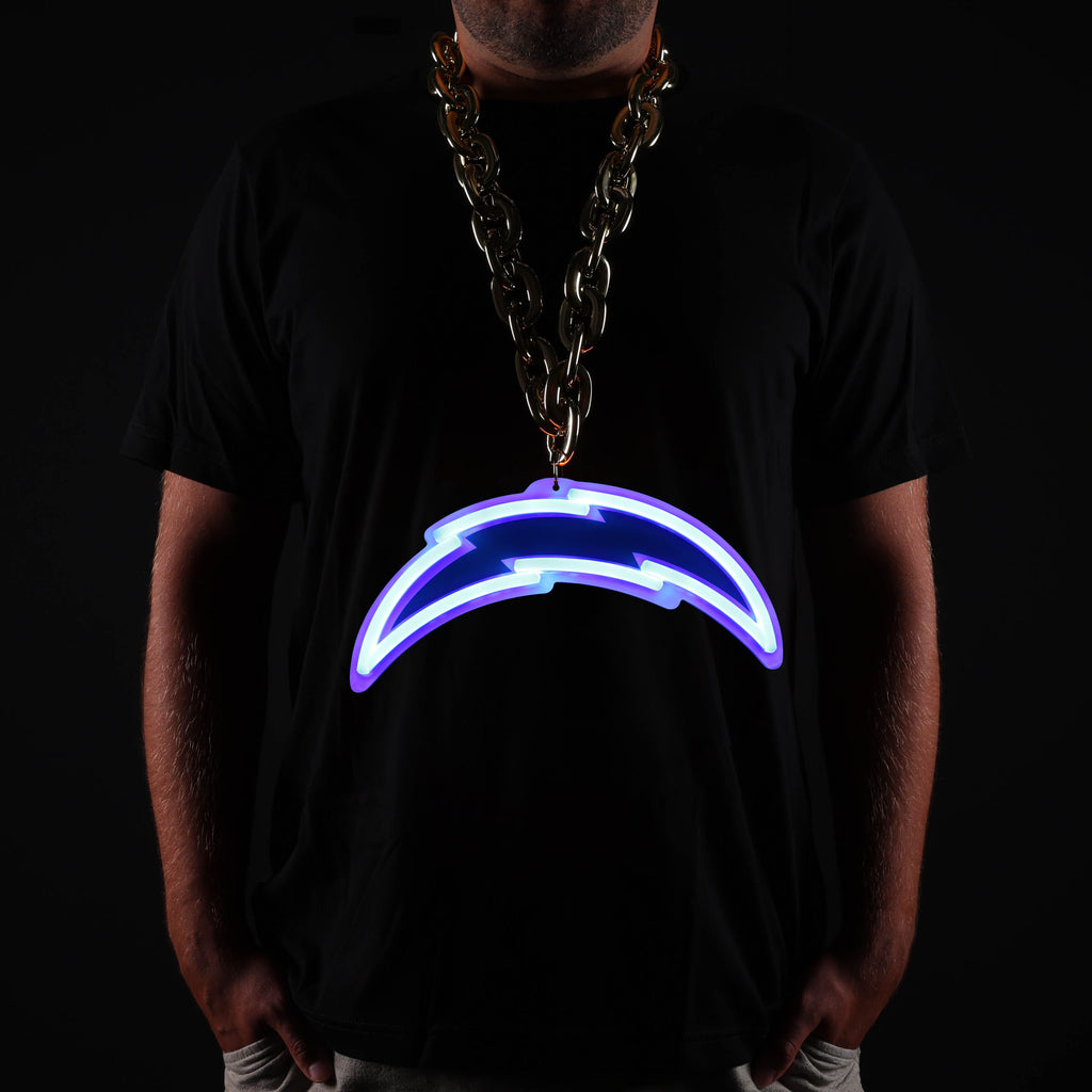 Los Angeles Chargers 10" Neon Light Up Big Logo Fan Chain