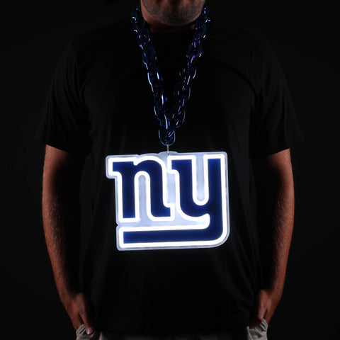 New York Giants 10" Neon Light Up Big Logo Fan Chain