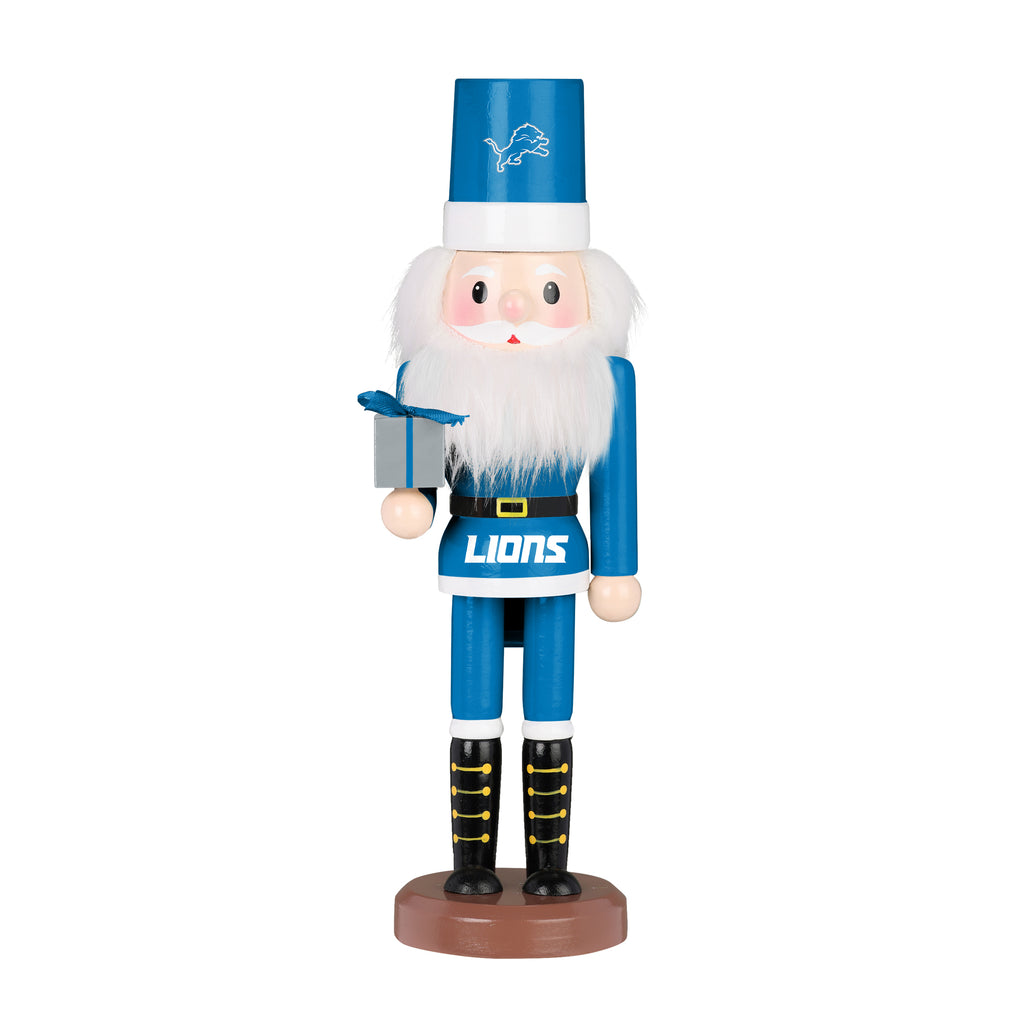 Detroit Lions 10" Santa Nutcracker