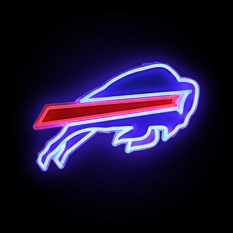 Buffalo Bills 15" Neon Light Up Team Logo Sign