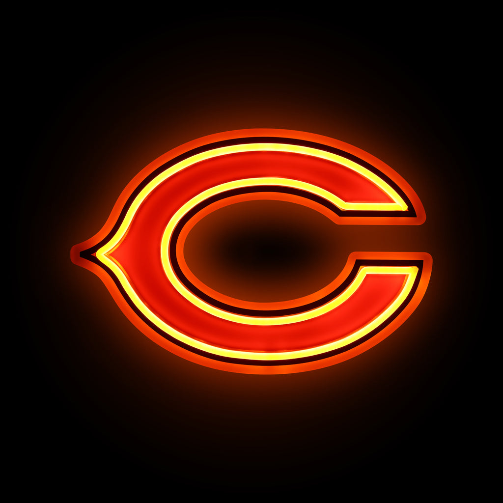 Chicago Bears 15" Neon Light Up Team Logo Sign