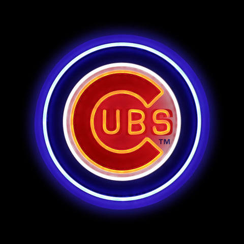 Chicago Cubs 15" Neon Light Up Team Logo Sign