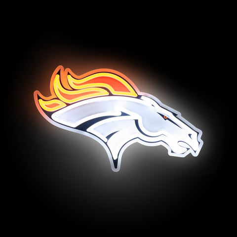 Denver Broncos 15" Neon Light Up Team Logo Sign