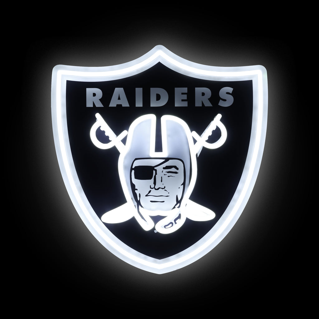 Las Vegas Raiders 15" Neon Light Up Team Logo Sign