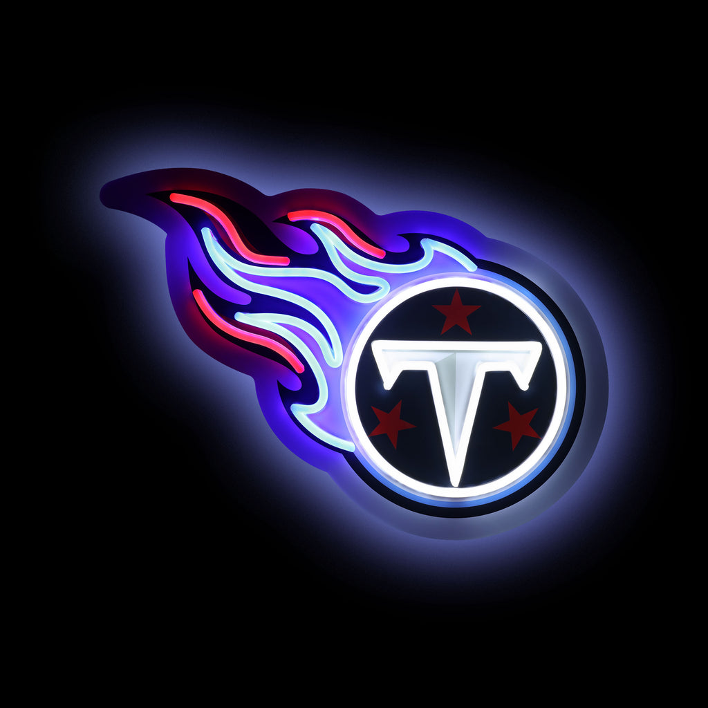 Tennessee Titans 15" Neon Light Up Team Logo Sign