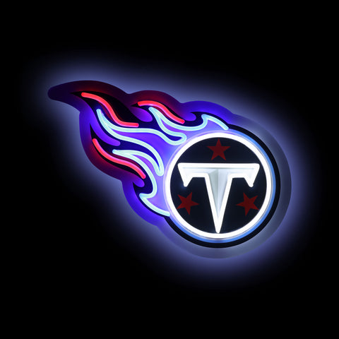 Tennessee Titans 15" Neon Light Up Team Logo Sign