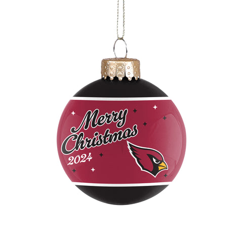 Arizona Cardinals 2024 Glass Ball Ornament