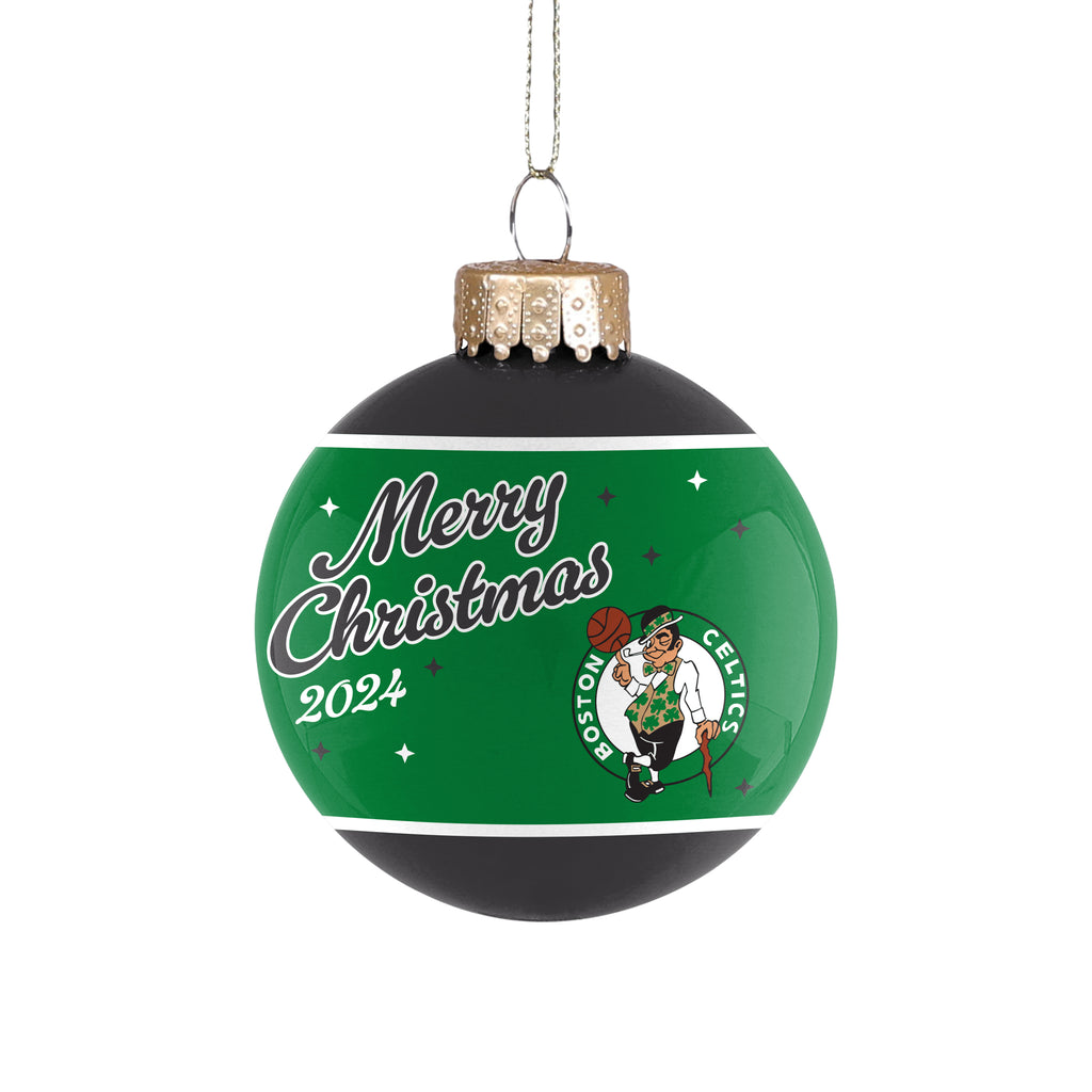 Boston Celtics 2024 Glass Ball Ornament