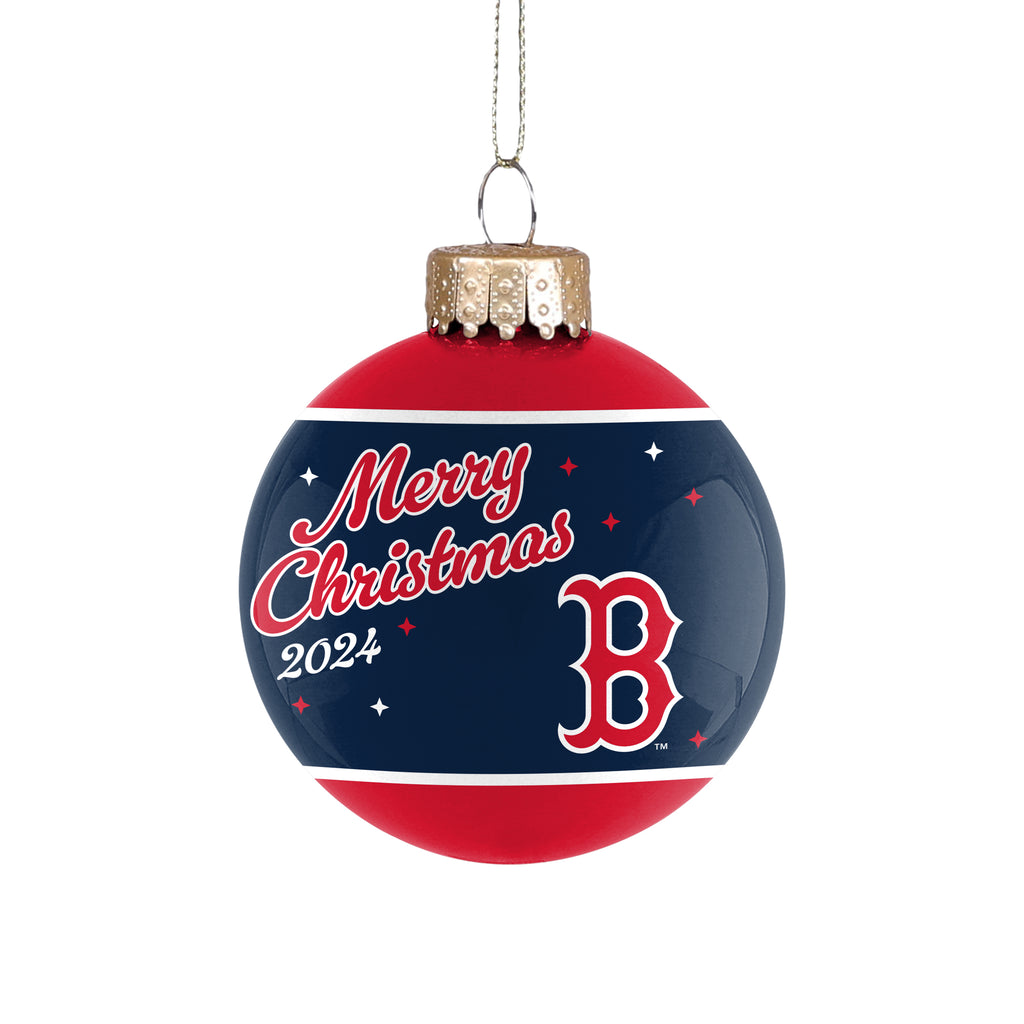 Boston Red Sox 2024 Glass Ball Ornament