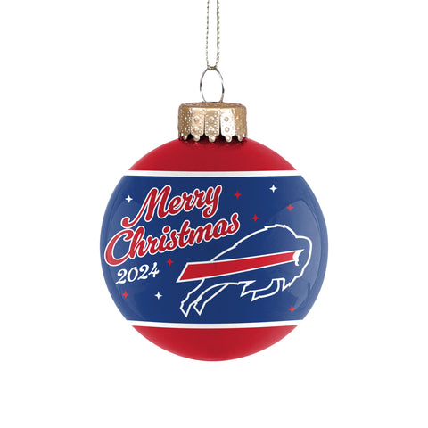 Buffalo Bills 2024 Glass Ball Ornament