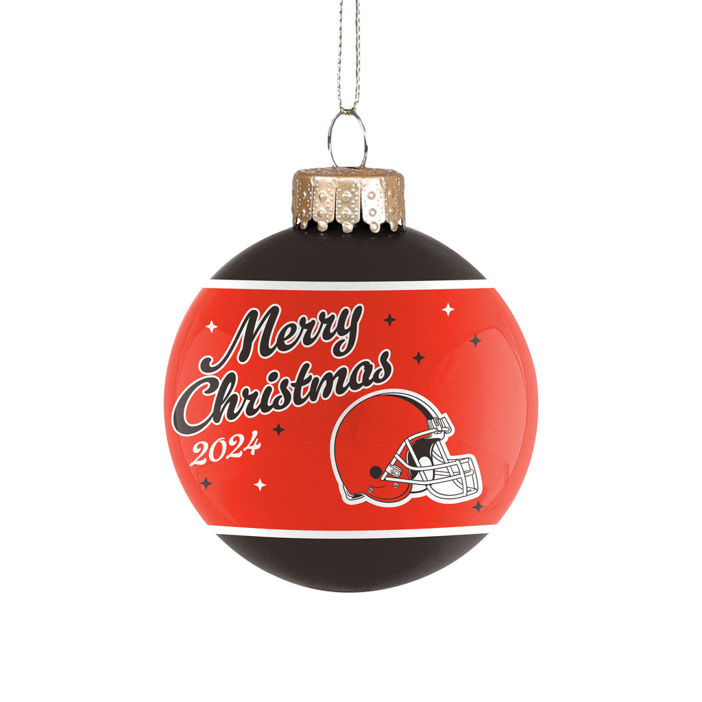 Cleveland Browns 2024 Glass Ball Ornament