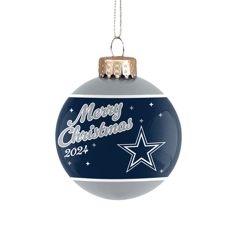 Dallas Cowboys 2024 Glass Ball Ornament