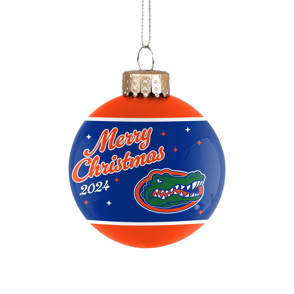 Florida Gators 2024 Glass Ball Ornament