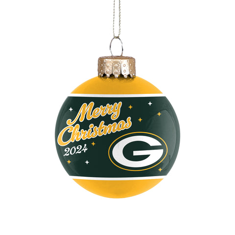 Green Bay Packers 2024 Glass Ball Ornament