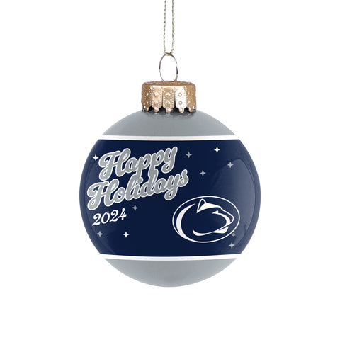 Penn State Nittany Lions 2024 Glass Ball Ornament