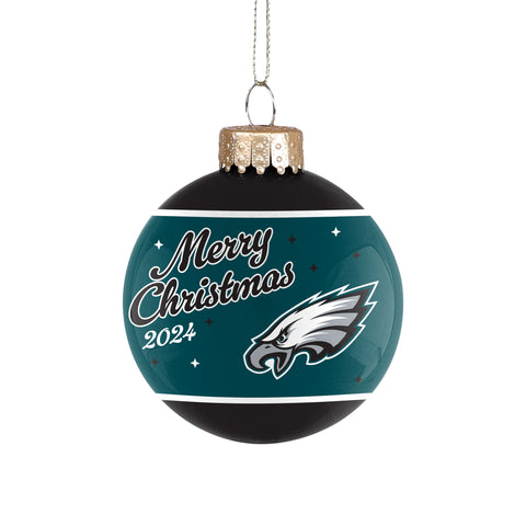 Philadelphia Eagles 2024 Glass Ball Ornament