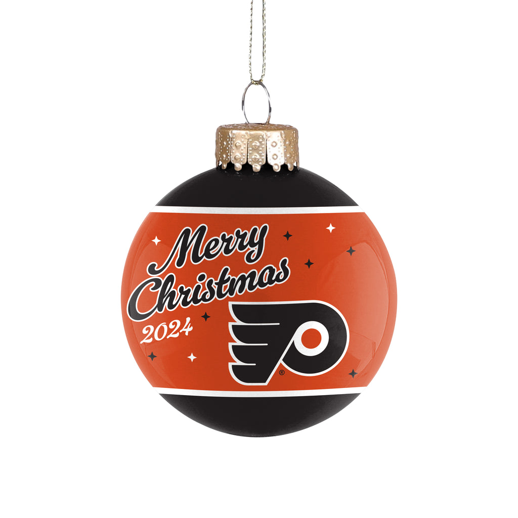 Philadelphia Flyers 2024 Glass Ball Ornament