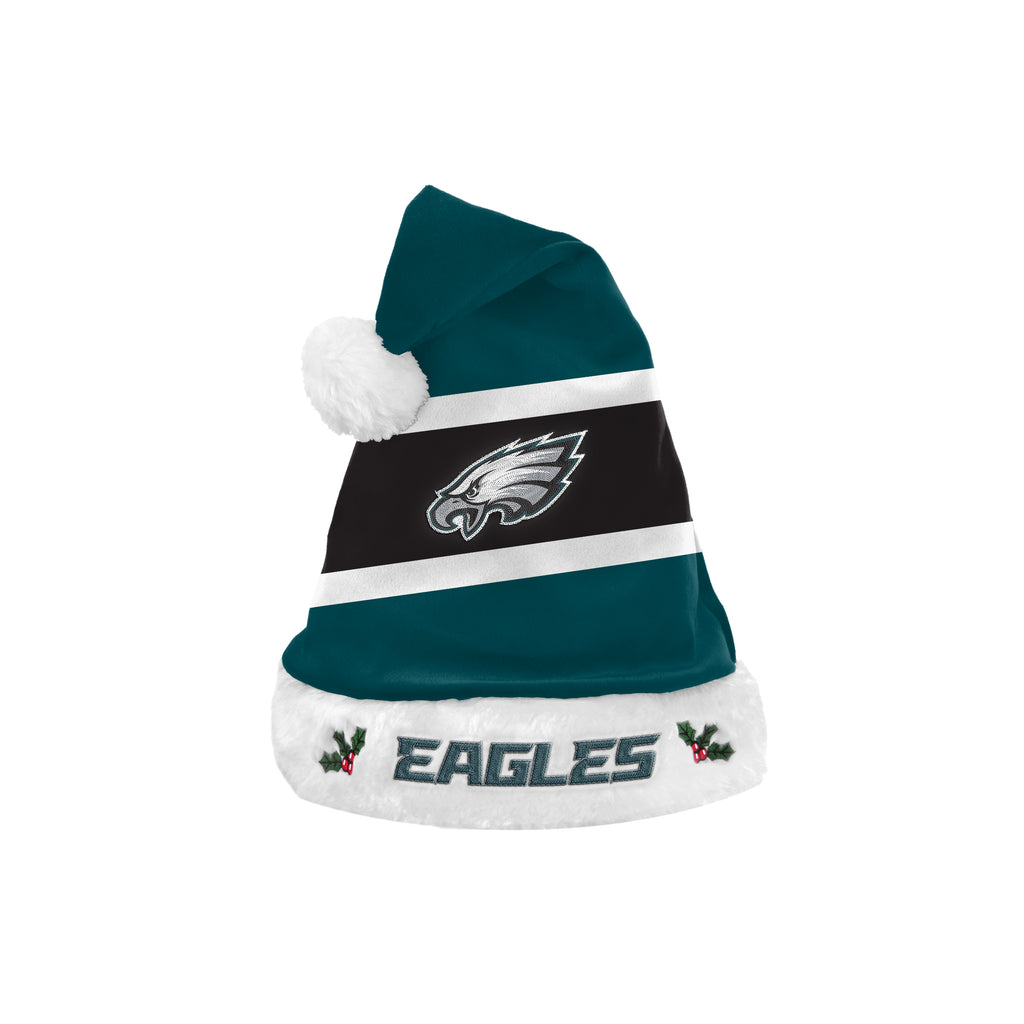 Philadelphia Eagles Embroidered Colorblock Santa Hat