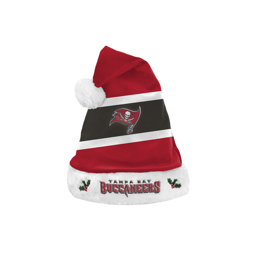 Tampa Bay Buccaneers Embroidered Colorblock Santa Hat