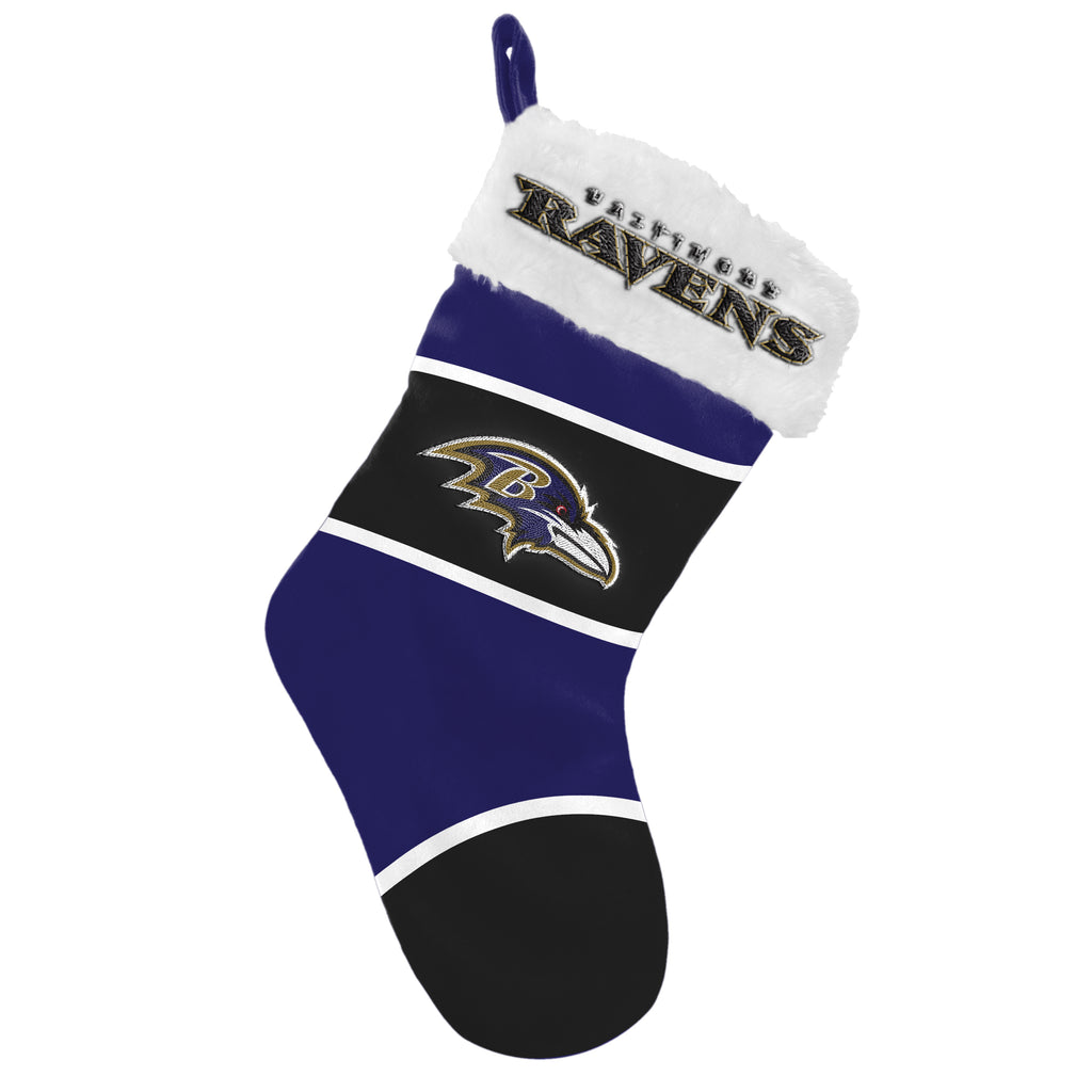 Baltimore Ravens Embroidered Colorblock Stocking