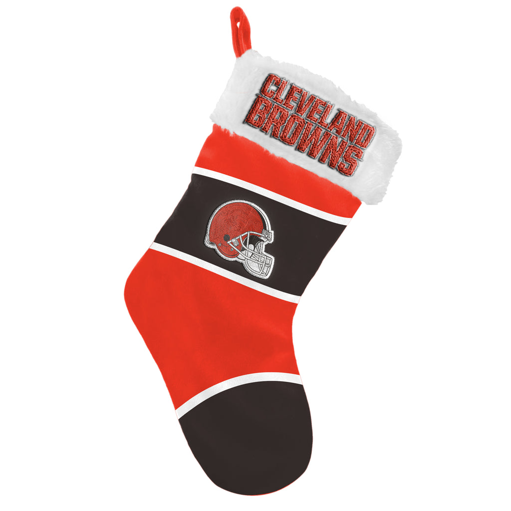 Cleveland Browns Embroidered Colorblock Stocking