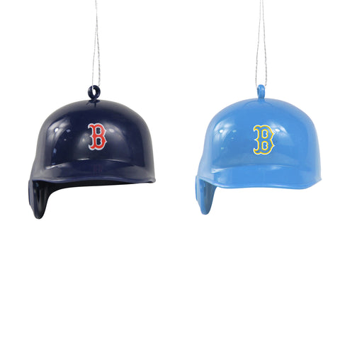 Boston Red Sox 2 Pack Plastic Helmet Ornament