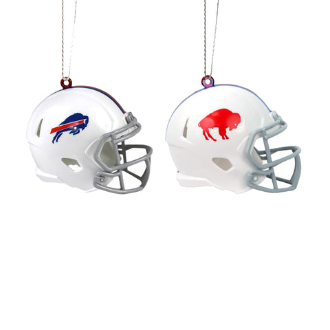 Buffalo Bills 2 Pack Plastic Helmet Ornament