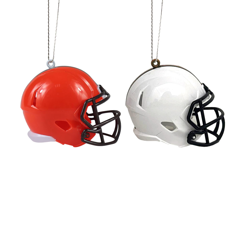 Cleveland Browns 2 Pack Plastic Helmet Ornament