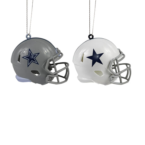Dallas Cowboys 2 Pack Plastic Helmet Ornament