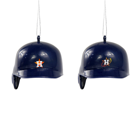 Houston Astros 2 Pack Plastic Helmet Ornament