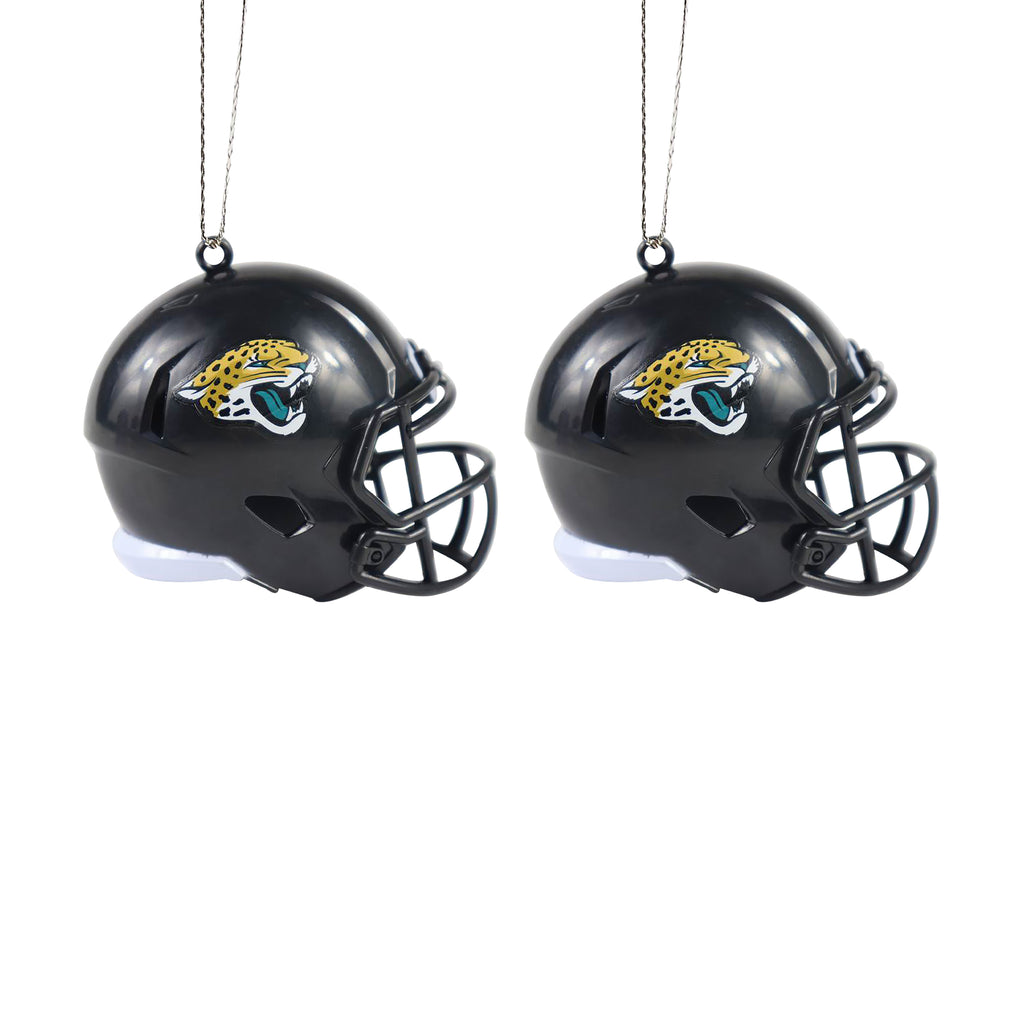 Jacksonville Jaguars 2 Pack Plastic Helmet Ornament