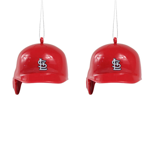 St. Louis Cardinals 2 Pack Plastic Helmet Ornament