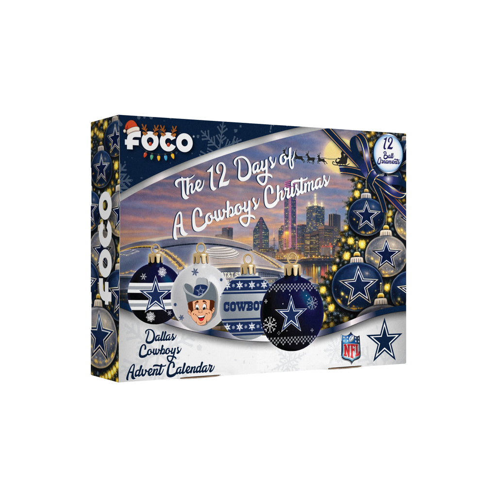 Dallas Cowboys Glass Ball Ornament Advent Calendar