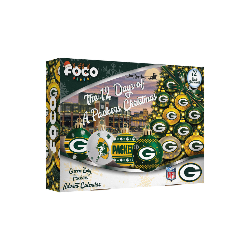 Green Bay Packers Glass Ball Ornament Advent Calendar